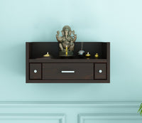 Gualvoiael Sheesham Wood Home Temple (Honey Finish)