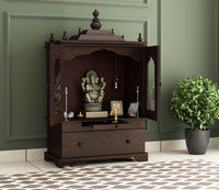 Xerior Sheesham Wood Home Temple (Honey Finish)