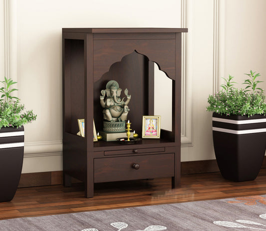 Waiqiar Sheesham Wood Home Temple (Honey Finish)