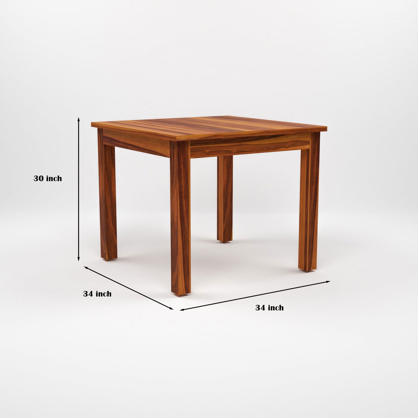 Morvex Sheesham Wood Dining Set 2 Seater (Honey Finish)