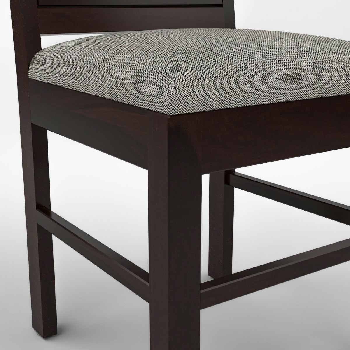 Solvian Sheesham Wood Dining Set 4 Seater 45x45x30 (Walnut Finish)