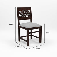 Morvex Sheesham Wood Dining Set 2 Seater (Walnut Finish)