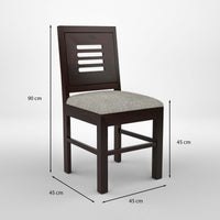 Solvian Sheesham Wood Dining Set 2 Seater (Walnut Finish)