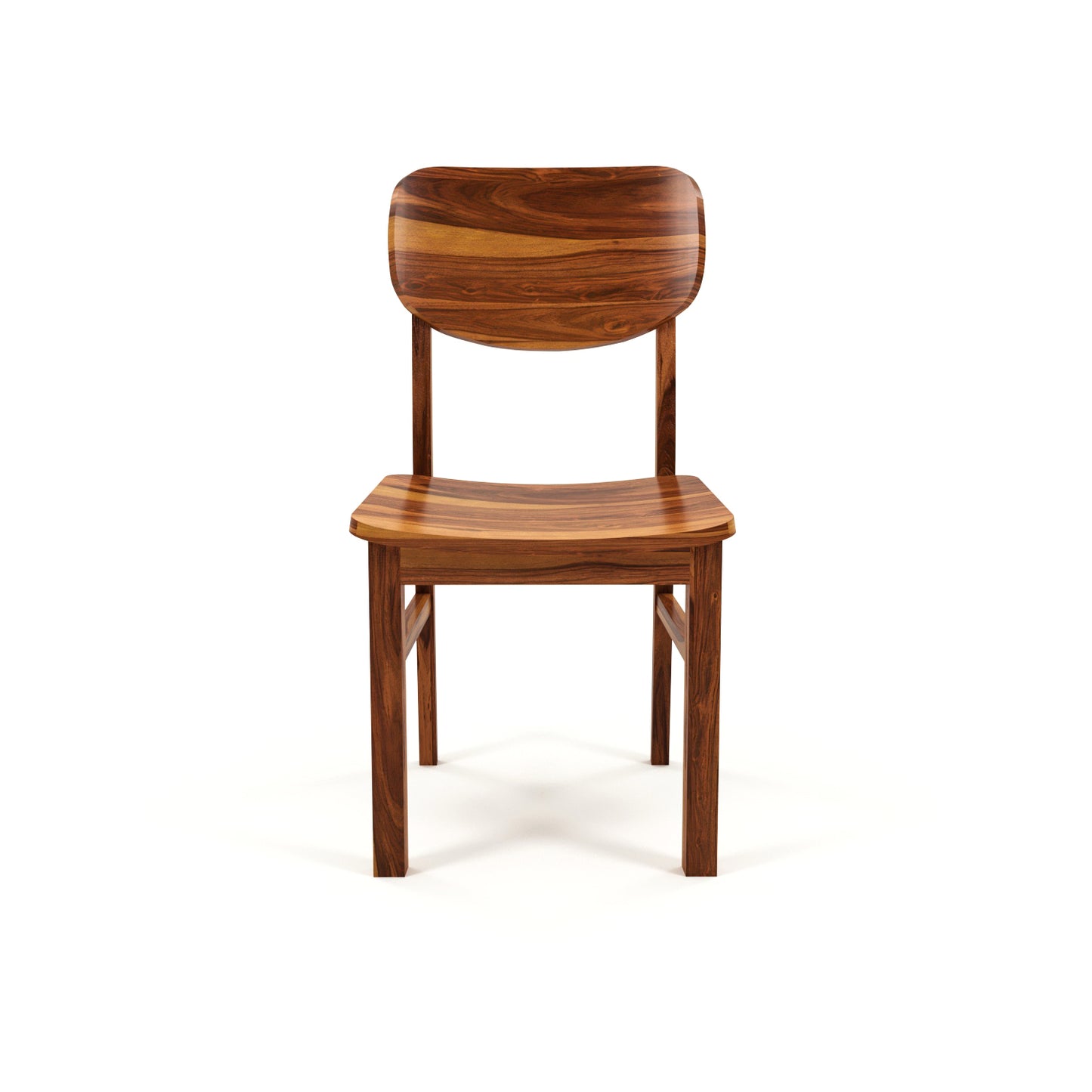 Elvara Sheesham Wood Dining Set 4 Seater (Honey Finish)