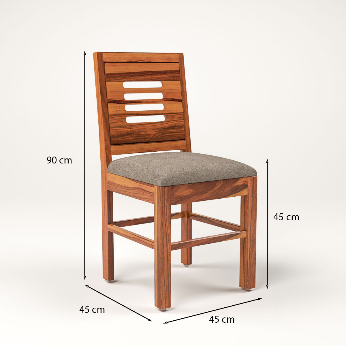 Solvian Sheesham Wood Dining Set 6 Seater With Bench (Honey Finish)