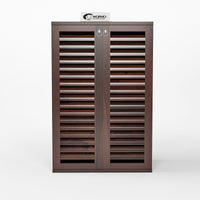 Aurvin Solid Sheesham Wood Shoe Rack  (Walnut Finish)