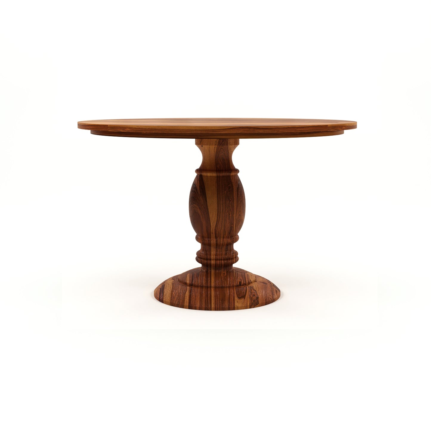 Elvara Sheesham Wood Dining Set 4 Seater (Honey Finish)