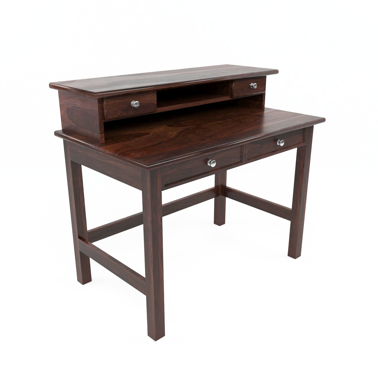 Avorin  Solid Sheesham Wood  Study Desk  (Walnut Finish)