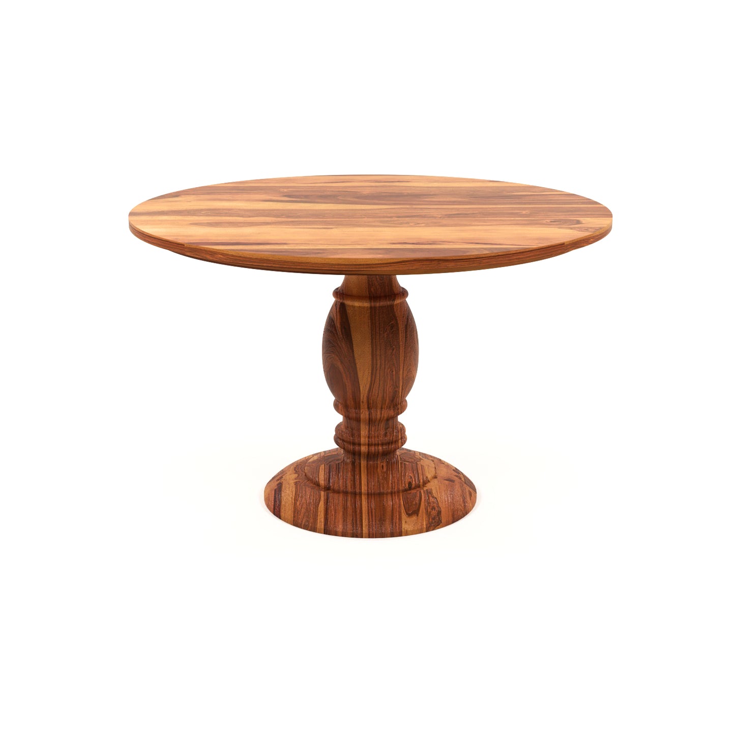 Elvara Sheesham Wood Dining Set 4 Seater (Honey Finish)