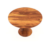 Elvara Sheesham Wood Dining Set 4 Seater (Honey Finish)