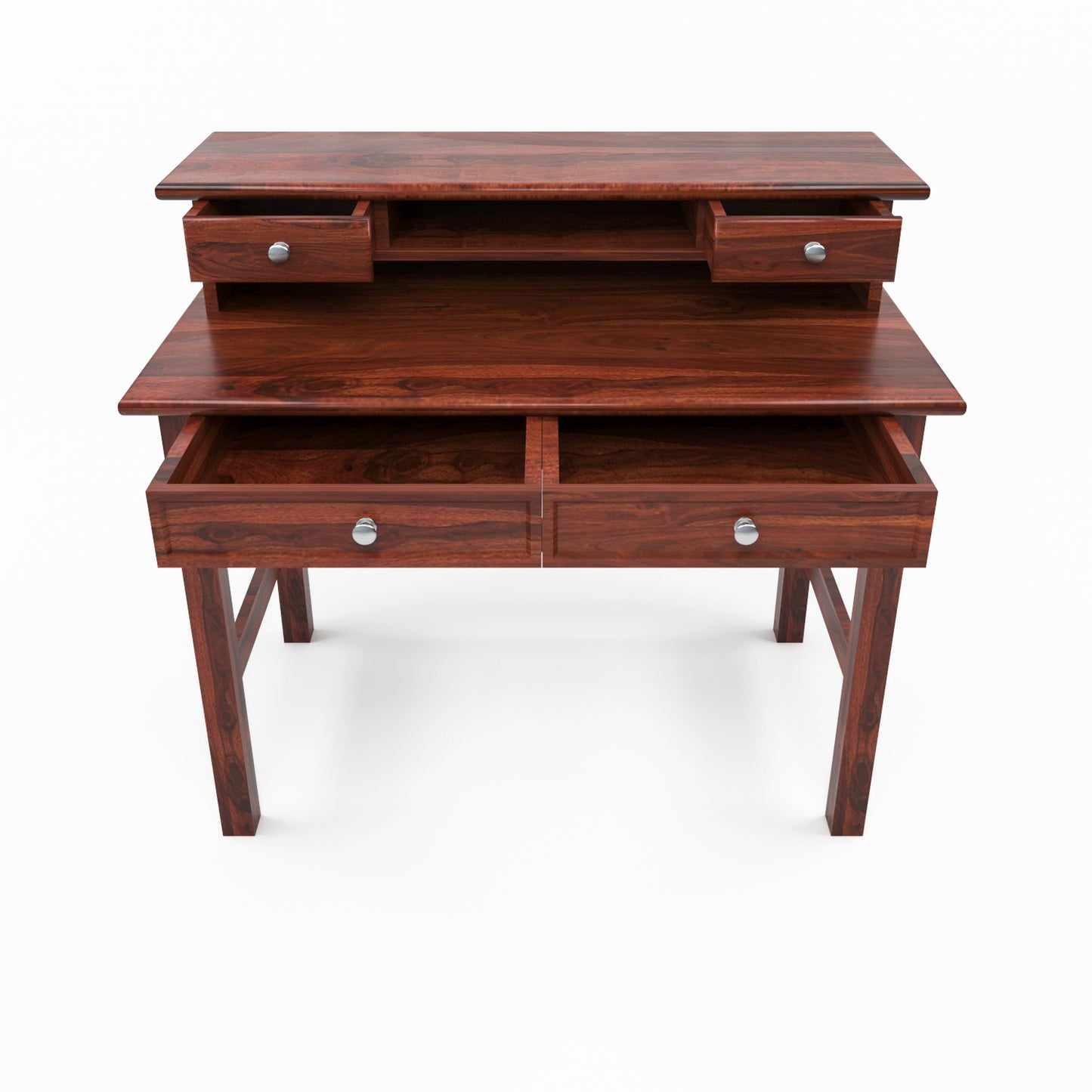 Avorin  Solid Sheesham Wood  Study Desk  (Mahogany Finish)