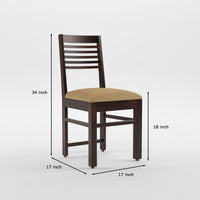 Norvik Sheesham Wood Dining Set 4 Seater With Bench (Walnut Finish)