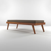 Lomric Solid Sheesham Wood Diwan Bed (Honey Finish )