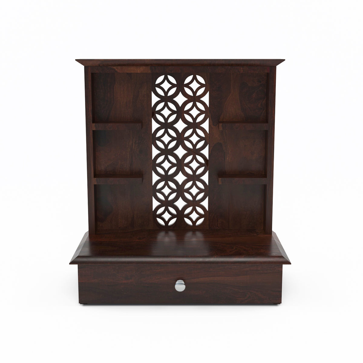 Jeaxouion Sheesham Wood Home Temple (Honey Finish)