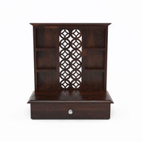 Jeaxouion Sheesham Wood Home Temple (Honey Finish)