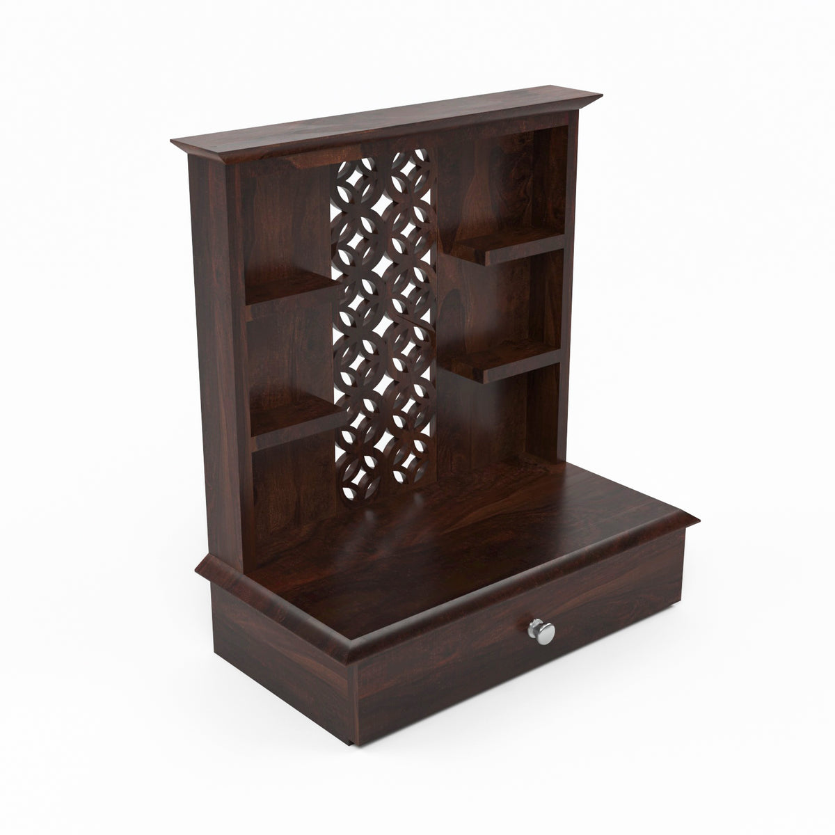 Jeaxouion Sheesham Wood Home Temple (Honey Finish)