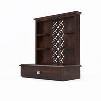Jeaxouion Sheesham Wood Home Temple (Honey Finish)