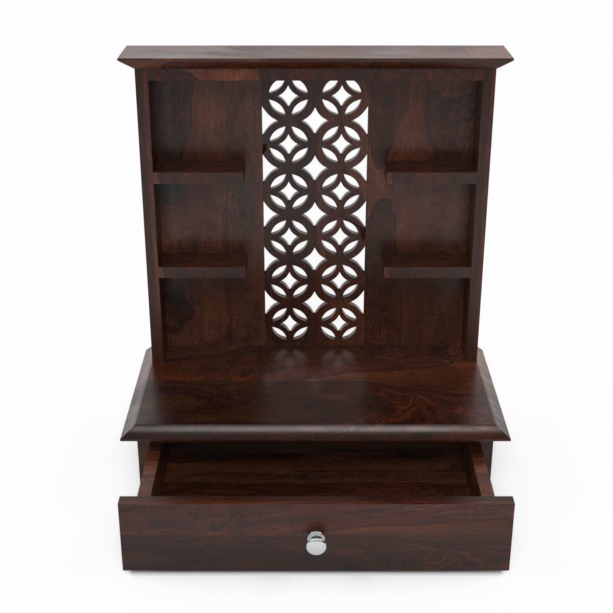 Jeaxouion Sheesham Wood Home Temple (Honey Finish)