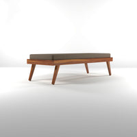 Lomric Solid Sheesham Wood Diwan Bed (Honey Finish )