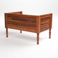 Drivor Solid Sheesham Wooden 7 Seater Sofa Set (Honey Finish)