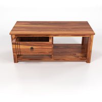 Myric solid  Sheesham Wood Coffee Table (Honey Finish)