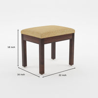 Norvik Sheesham Wood Dining Set 4 Seater With Bench (Walnut Finish)