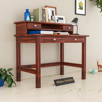 Avorin  Solid Sheesham Wood  Study Desk  (Mahogany Finish)