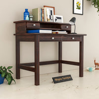 Avorin  Solid Sheesham Wood  Study Desk  (Walnut Finish)