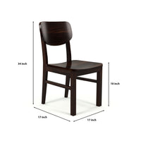 Elvara Sheesham Wood Dining Set 4 Seater (Walnut Finish)
