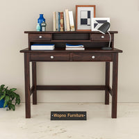 Avorin  Solid Sheesham Wood  Study Desk  (Walnut Finish)