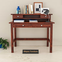Avorin  Solid Sheesham Wood  Study Desk  (Mahogany Finish)
