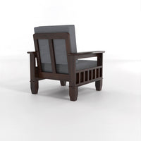 Trivralionel 6  Seater Solid Sheesham Wood Sofa Set 3+2+1 (Walnut Finish)