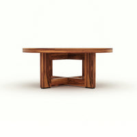 Arven Solid Sheesham Wood Coffee Table (Honey Finish)