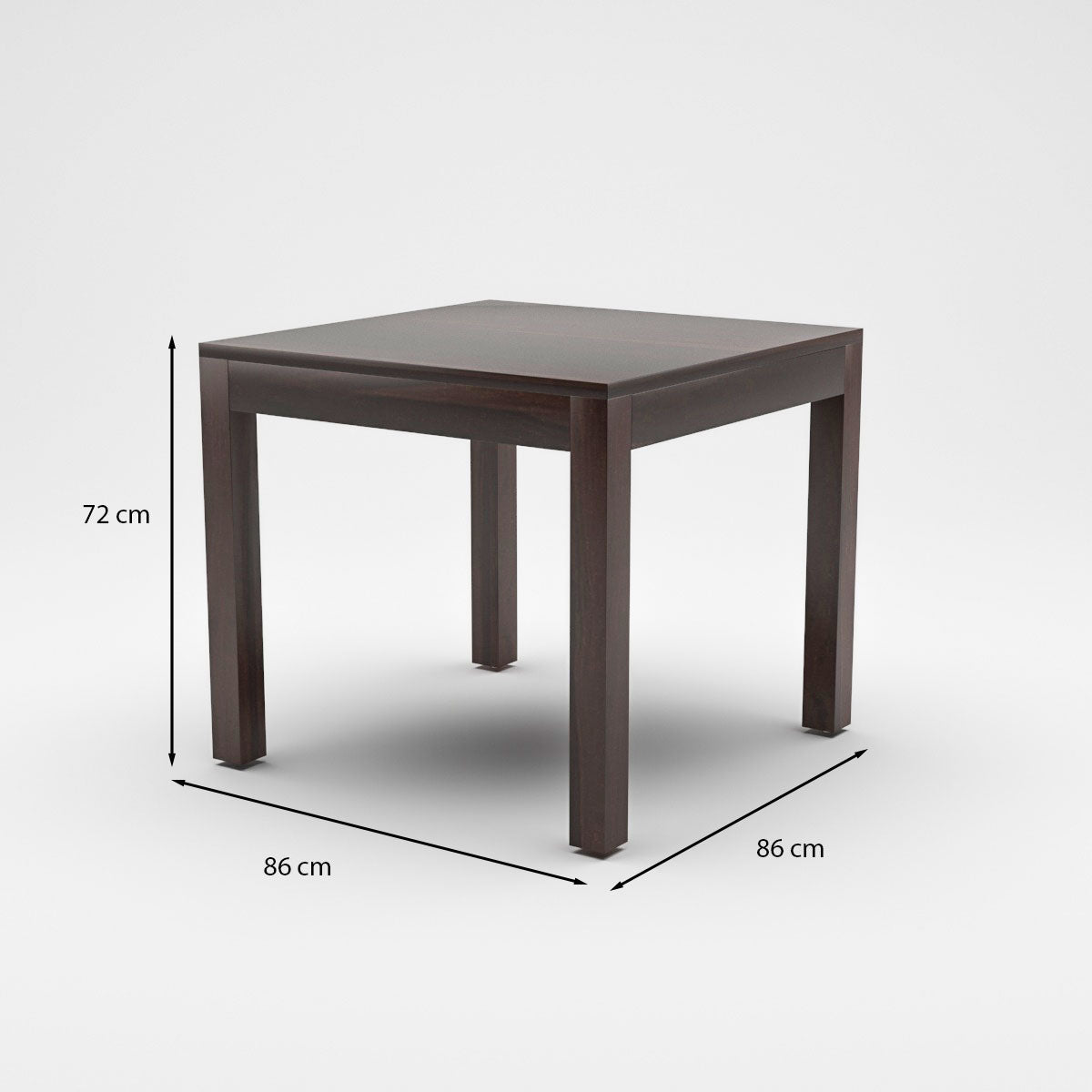 Zephora Sheesham Wood Dining Set 2 Seater (Walnut Finish)