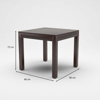 Zephora Sheesham Wood Dining Set 4 Seater (Walnut Finish)