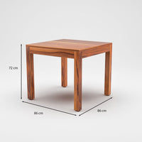 Zephora Sheesham Wood Dining Set 4 Seater With Bench (Honey Finish)