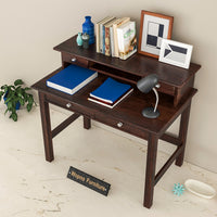 Avorin  Solid Sheesham Wood  Study Desk  (Walnut Finish)