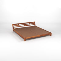 Umrel  Solid Sheesham Wood King Size Bed Without Storage (Honey. Finish)