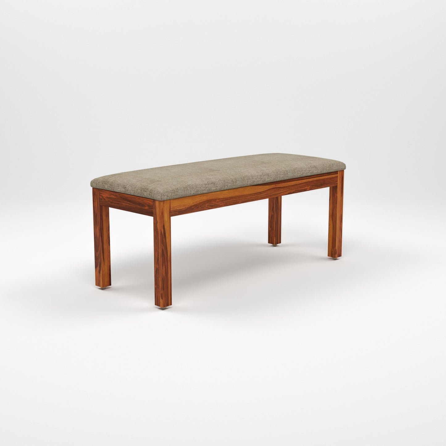 Morvex Sheesham Wood Dining Set 6 Seater With Bench (Honey Finish)