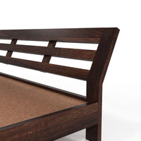 Umrel  Solid Sheesham Wood King Size Bed Without Storage (Walnut . Finish)