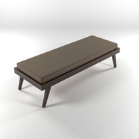 Lomric Solid Sheesham Wood Diwan Bed (Walnut Finish )