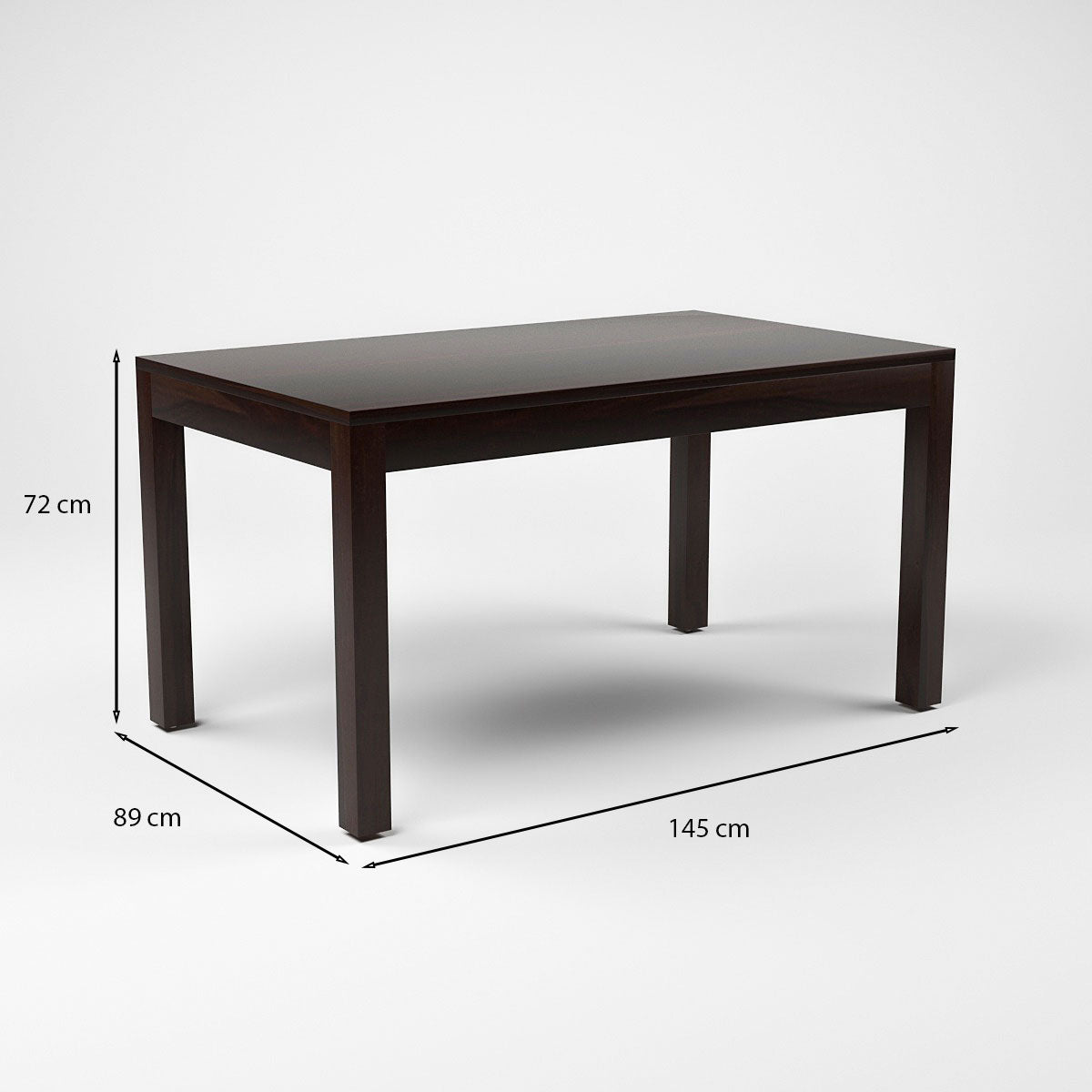 Zephora Sheesham Wood Dining Set 6 Seater (Walnut Finish)