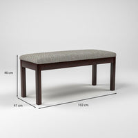Zephora Sheesham Wood Dining Set 6 Seater With Bench (Walnut Finish)