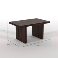 Zephora Hollo Sheesham Wood Dining Set 6 Seater (Walnut Finish)