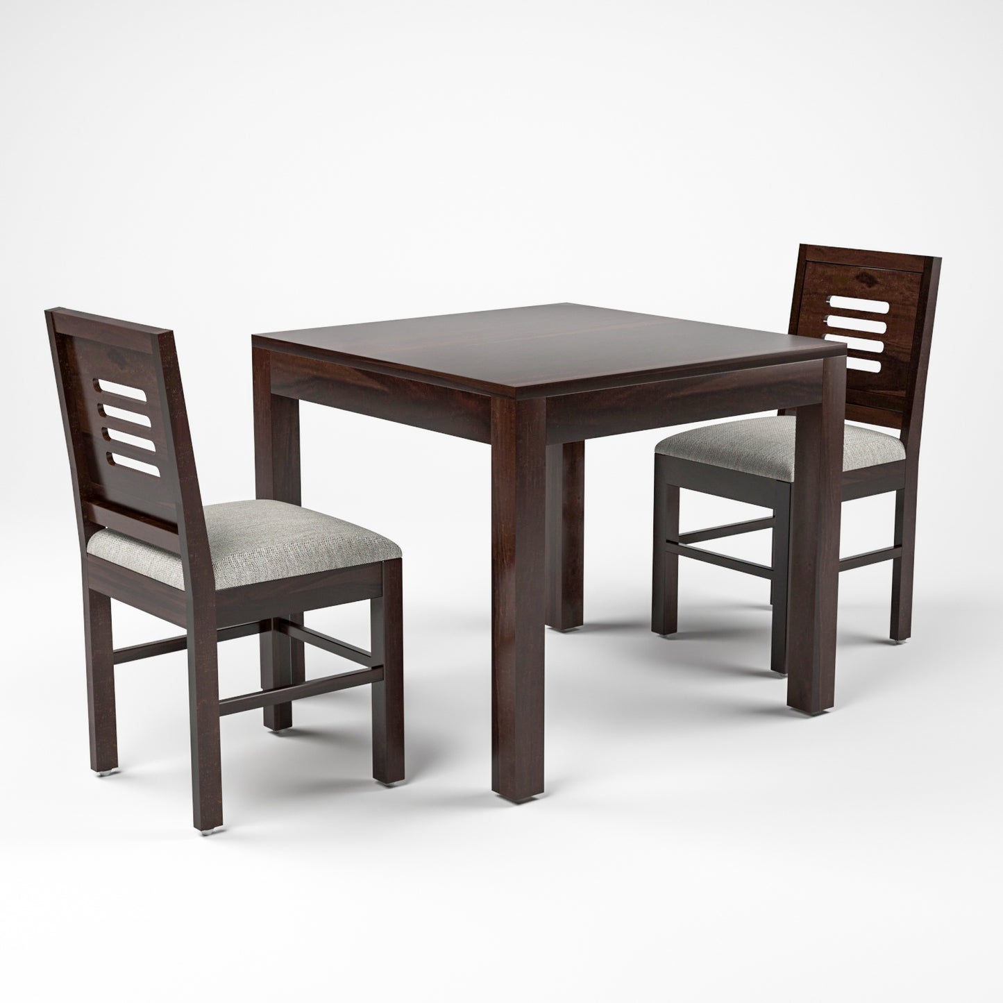 Solvian Sheesham Wood Dining Set 2 Seater (Walnut Finish)