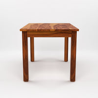 Morvex Sheesham Wood Dining Set 4 Seater 45x45x30 (Honey Finish)