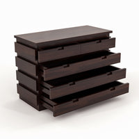Pivra Solid Sheesham Wood Sideboard and Cabinets (Walnut Finish)
