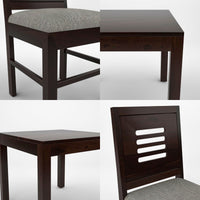 Solvian Sheesham Wood Dining Set 2 Seater (Walnut Finish)