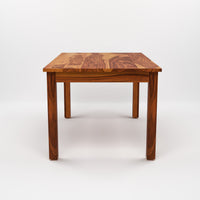 Morvex Sheesham Wood Dining Set 6 Seater With Bench (Honey Finish)