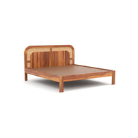 Fraiphueoris Sheesham Wood King Size Bed Without Storage (Honey Finish)